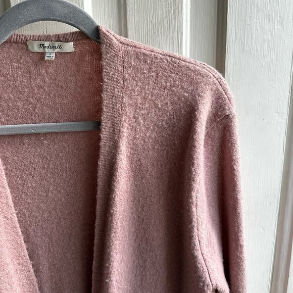 Madewell Ryder Cardigan Sweater Pink Wool Alpaca - Picture 4 of 8